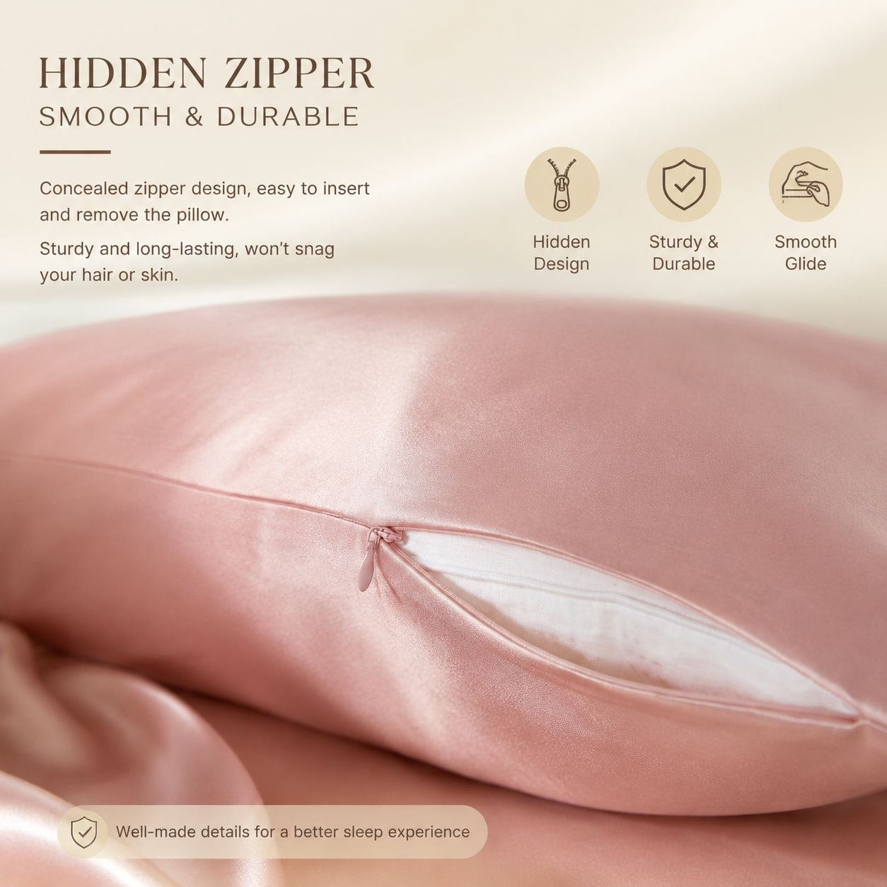Veloura 22 Momme Mulberry Silk Pillowcase – Luxury Sleep Essentia
