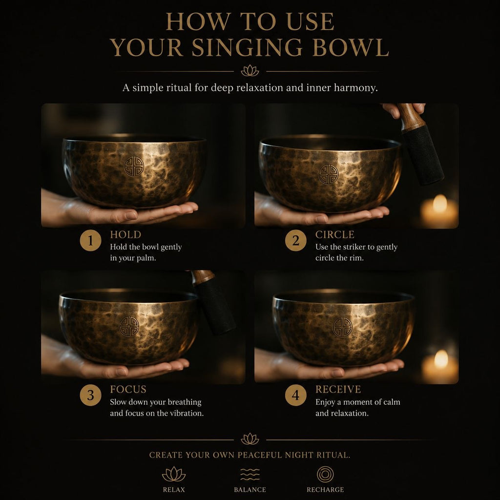 Veloura Handcrafted Himalayan Singing Bowl for Meditation & Sound Healing