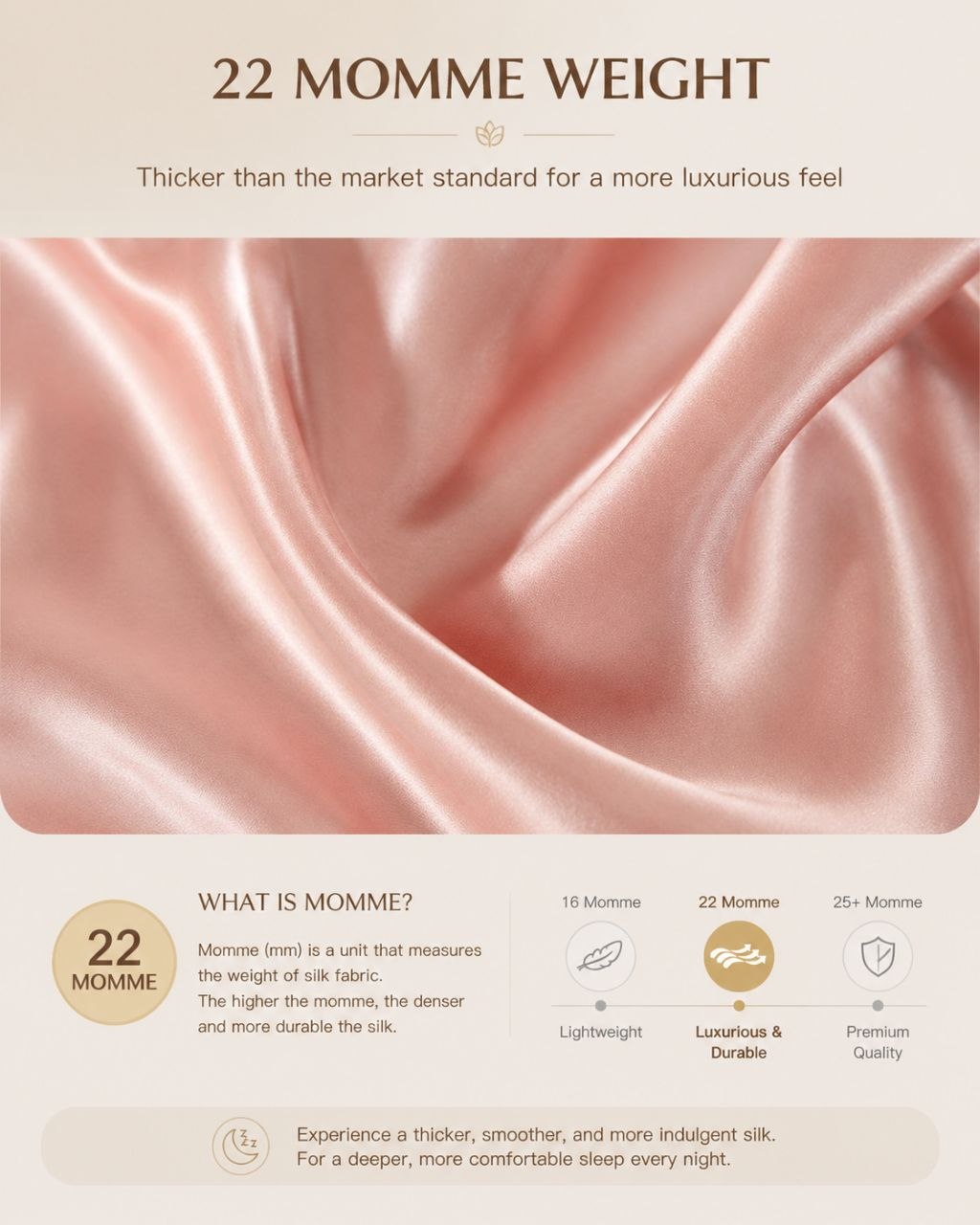 Veloura 22 Momme Mulberry Silk Pillowcase – Luxury Sleep Essentia