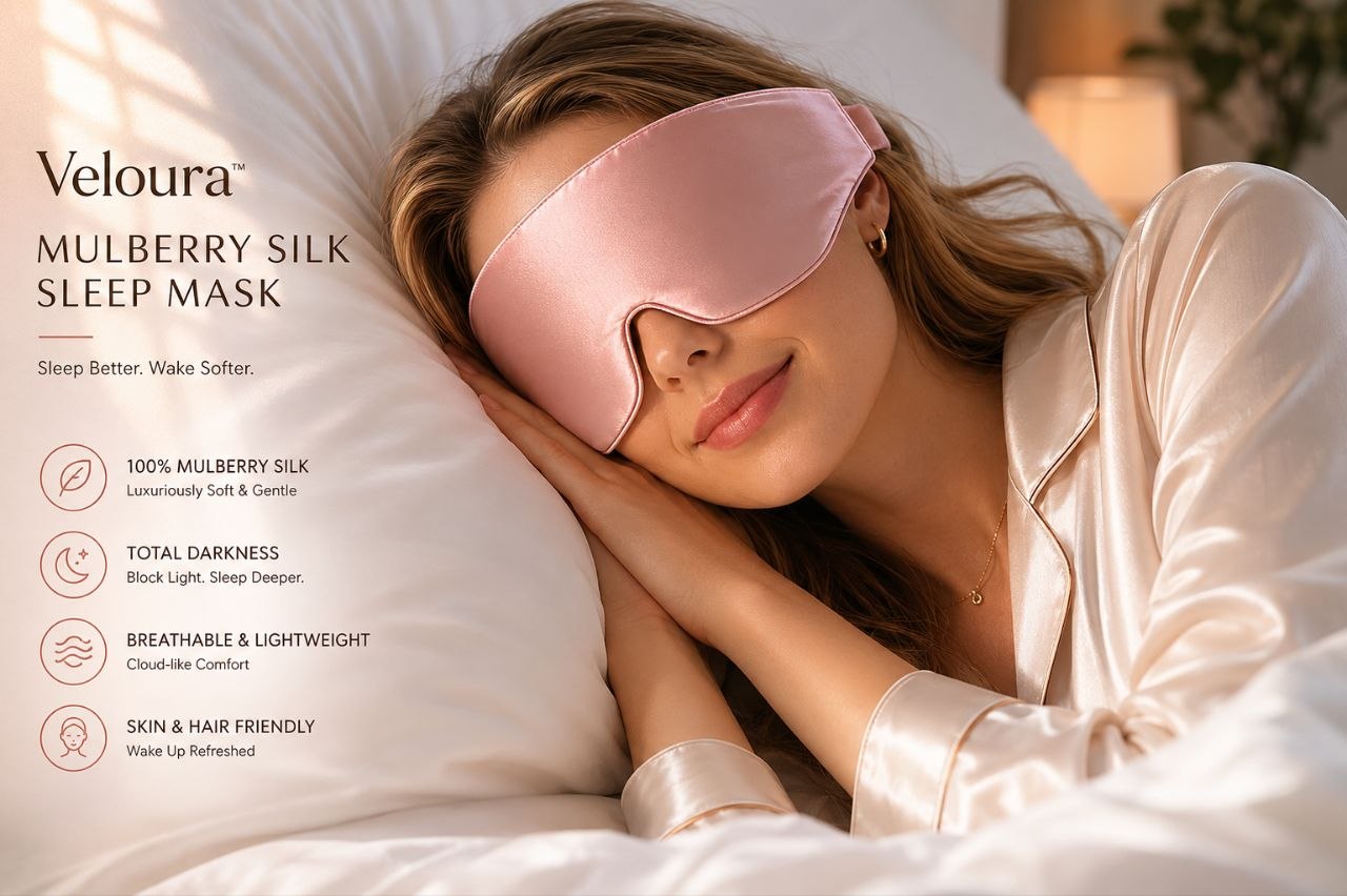 Veloura Mulberry Silk Sleep Mask