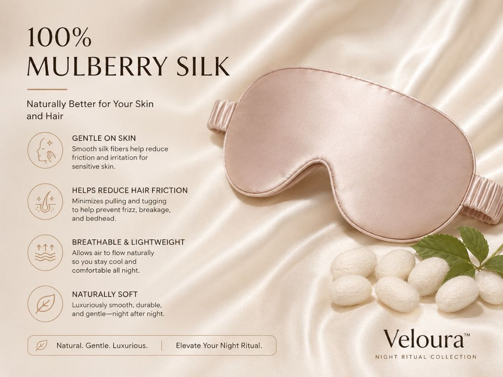 Veloura Mulberry Silk Sleep Mask