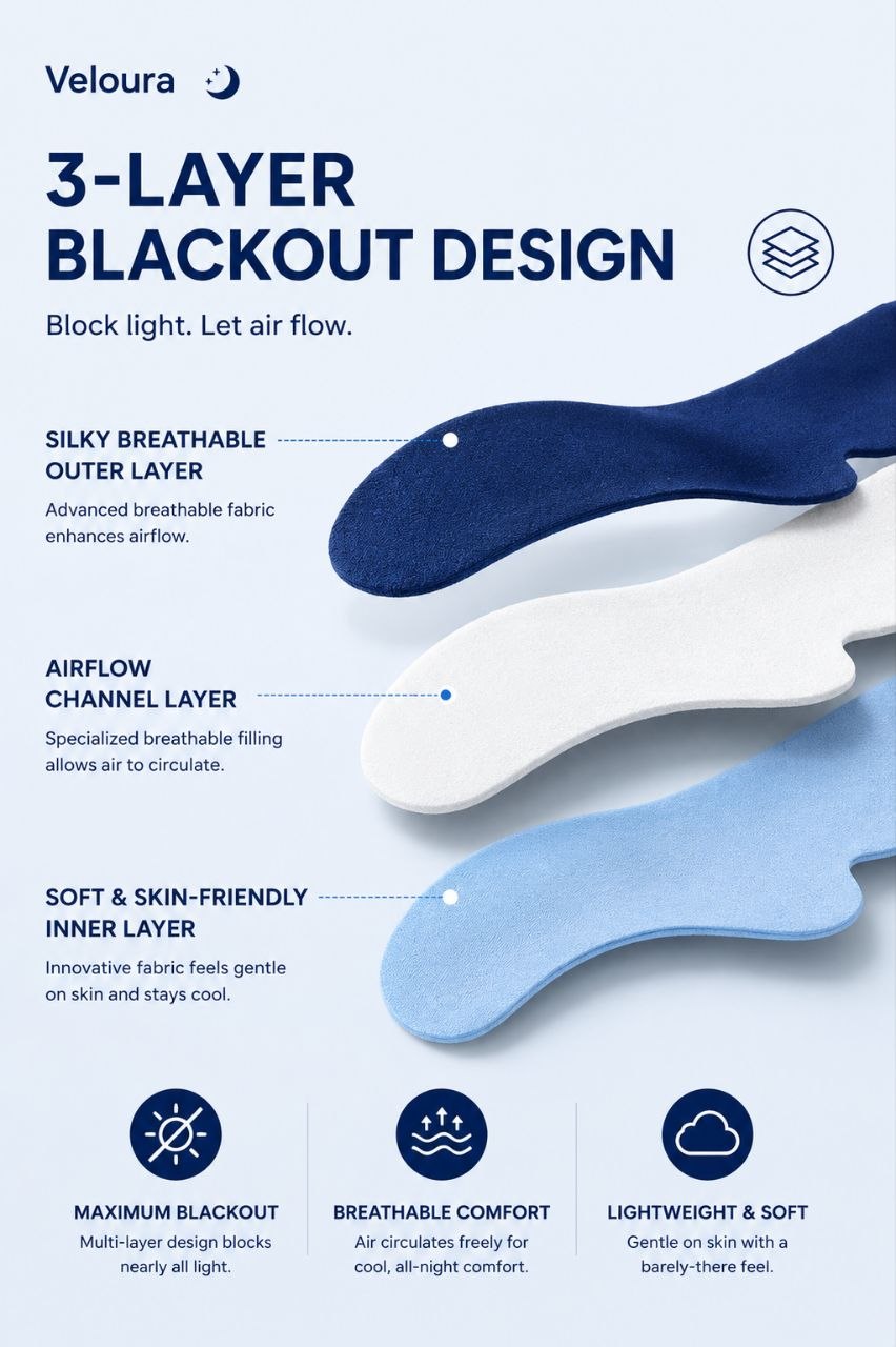 Veloura Weighted Sleep Mask