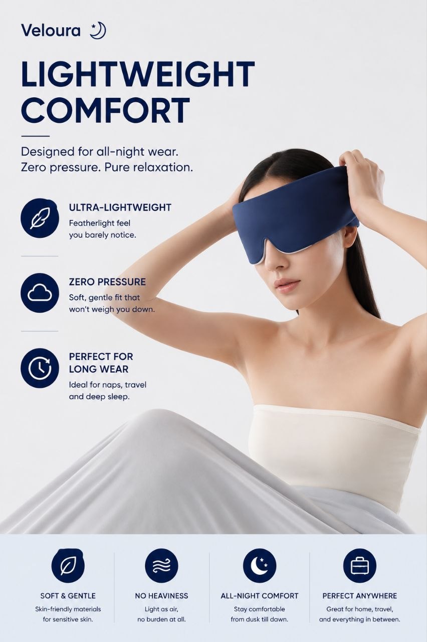 Veloura Weighted Sleep Mask